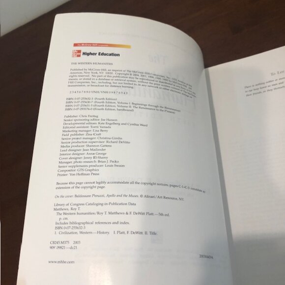 The Western Humanities Volume I: Beginnings Through Renaissance Paperback Book - Picture 8 of 11